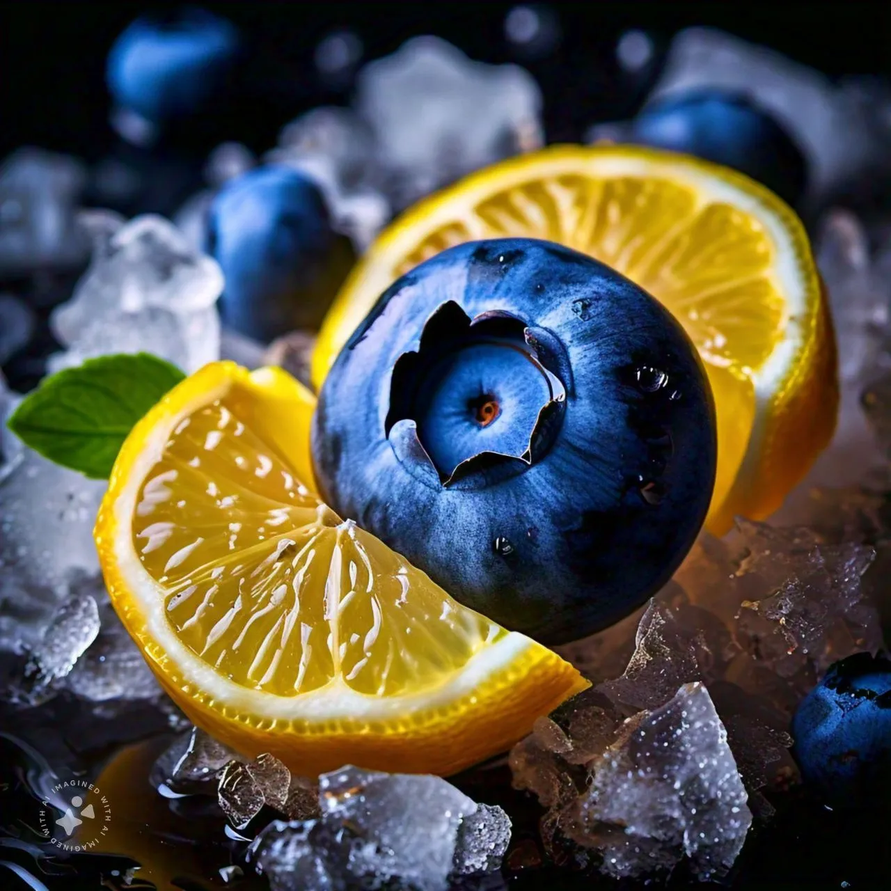 BLUEBERRY LEMON ICE Background