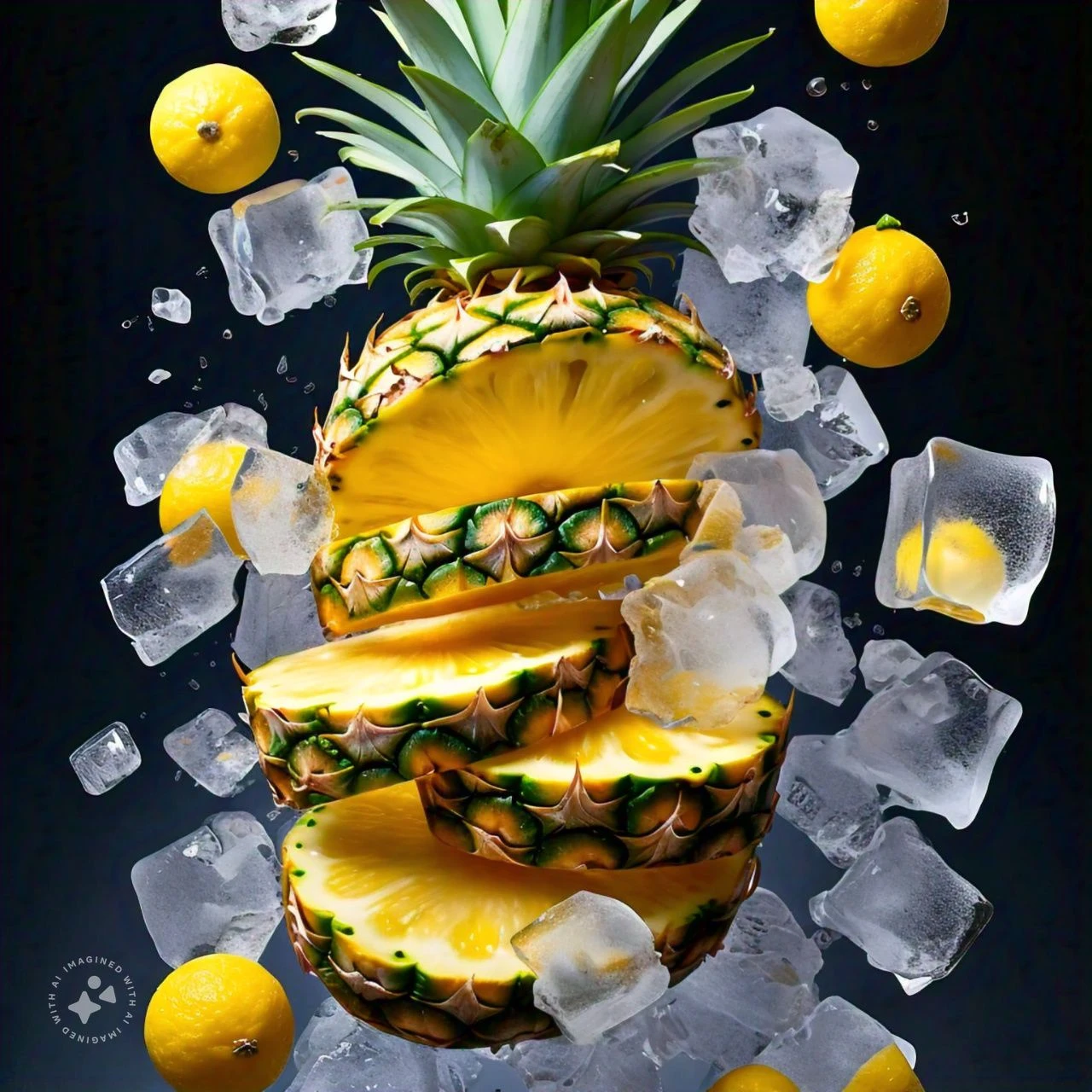 back ground PINEAPPLE ICE